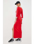 adidas Originals rochie culoarea rosu maxi mulata - Pled.ro