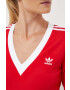 adidas Originals rochie culoarea rosu maxi mulata - Pled.ro