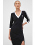 adidas Originals rochie culoarea negru maxi mulata - Pled.ro