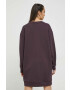 adidas Originals rochie din bumbac culoarea violet midi oversize - Pled.ro