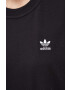 adidas Originals rochie din bumbac culoarea negru midi drept - Pled.ro