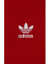 adidas Originals rochie din bumbac pentru copii culoarea rosu midi drept - Pled.ro