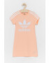 adidas Originals Rochie fete culoarea roz mini model drept - Pled.ro