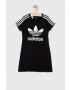 adidas Originals rochie fete culoarea negru mini drept - Pled.ro