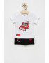 adidas Originals set de bumbac pentru copii Disney HF7538 culoarea alb - Pled.ro