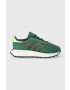 adidas Originals sneakers din piele intoarsă RETROPY culoarea verde - Pled.ro