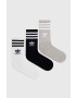 adidas Originals sosete 3-pack culoarea alb - Pled.ro