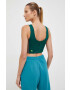 adidas Originals top din bumbac Ksenia Schnaider culoarea verde - Pled.ro