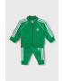 adidas Originals trening bebelusi culoarea verde - Pled.ro