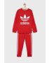 adidas Originals trening copii HC1994 culoarea rosu - Pled.ro