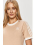 adidas Originals tricou femei culoarea galben - Pled.ro