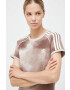 adidas Originals tricou femei culoarea bej - Pled.ro