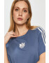 adidas Originals tricou femei culoarea bej - Pled.ro