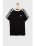 adidas Originals tricou copii culoarea negru cu imprimeu - Pled.ro