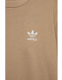 adidas Originals tricou de bumbac pentru copii culoarea bej cu imprimeu - Pled.ro