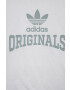 adidas Originals tricou de bumbac pentru copii culoarea alb cu imprimeu - Pled.ro