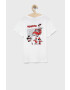 adidas Originals tricou de bumbac pentru copii Disney HF7576 culoarea alb cu imprimeu - Pled.ro