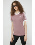 adidas Originals tricou din bumbac culoarea violet - Pled.ro