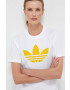 adidas Originals tricou din bumbac culoarea bej - Pled.ro