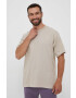 adidas Originals tricou din bumbac culoarea bej neted - Pled.ro