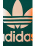 adidas Originals tricou din bumbac culoarea verde cu imprimeu - Pled.ro