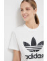 adidas Originals tricou din bumbac culoarea bej - Pled.ro