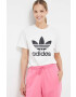 adidas Originals tricou din bumbac culoarea bej - Pled.ro