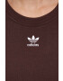 adidas Originals tricou din bumbac culoarea maro - Pled.ro