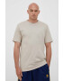 adidas Originals tricou din bumbac culoarea bej cu imprimeu - Pled.ro