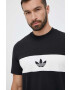 adidas Originals tricou din bumbac culoarea rosu cu imprimeu - Pled.ro