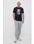 adidas Originals tricou din bumbac culoarea negru cu imprimeu - Pled.ro