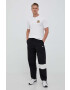 adidas Originals tricou din bumbac culoarea alb cu imprimeu - Pled.ro