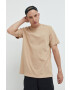 adidas Originals tricou din bumbac culoarea bej neted - Pled.ro