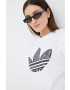 adidas Originals tricou din bumbac Trefoil Moments HB9436 culoarea alb - Pled.ro