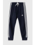 adidas Pantaloni copii GQ8898 culoarea albastru marin material neted - Pled.ro