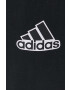 adidas pantaloni de bumbac femei culoarea bej neted - Pled.ro