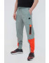 adidas pantaloni de trening culoarea verde modelator - Pled.ro