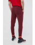 adidas pantaloni de trening culoarea bordo cu imprimeu - Pled.ro