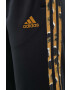 adidas pantaloni de trening culoarea verde cu imprimeu - Pled.ro