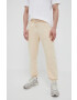 adidas pantaloni de trening culoarea galben neted - Pled.ro