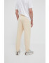 adidas pantaloni de trening culoarea galben neted - Pled.ro