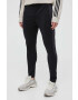 adidas pantaloni de trening culoarea negru neted - Pled.ro