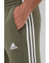 adidas pantaloni de trening culoarea verde cu imprimeu - Pled.ro