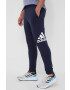 adidas pantaloni de trening culoarea albastru marin cu imprimeu - Pled.ro