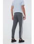 adidas pantaloni de trening culoarea gri cu imprimeu - Pled.ro