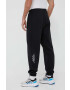 adidas pantaloni de trening culoarea gri melanj - Pled.ro