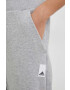 adidas pantaloni de trening femei culoarea gri melanj - Pled.ro