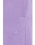 adidas pantaloni de trening femei culoarea violet neted - Pled.ro