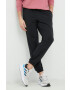 adidas pantaloni de trening culoarea negru neted - Pled.ro