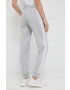 adidas pantaloni de trening culoarea turcoaz neted - Pled.ro